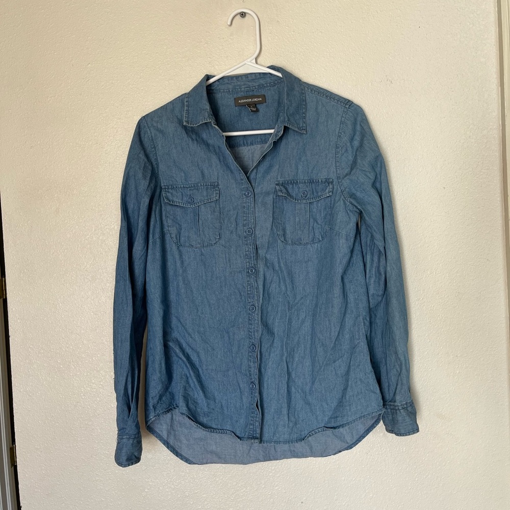 Small Blue Denim Button Up